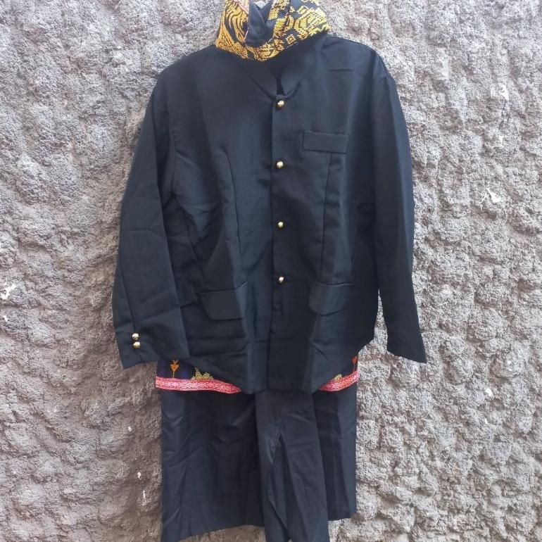 Set Pegon Baju Tradisional Adat  Sasak Lombok Untuk Anak Laki-Laki. Komplit Baju, Kain & Capuk Siap 