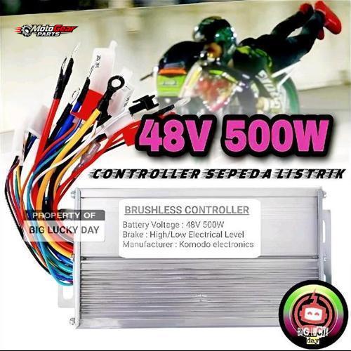 CONTROLLER SEPEDA LISTRIK UNIVERSAL 48V 500W KONTROLER CONTROLER 48VOLT 500WATT MODUL BOX MESIN PENG