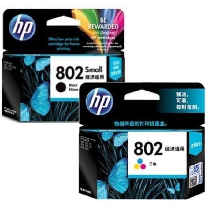 tinta hp 802 black+color/tinta hp802 original