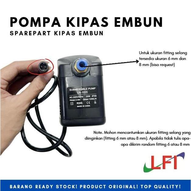 Tron- Sparepart Pompa Air Kipas Embun