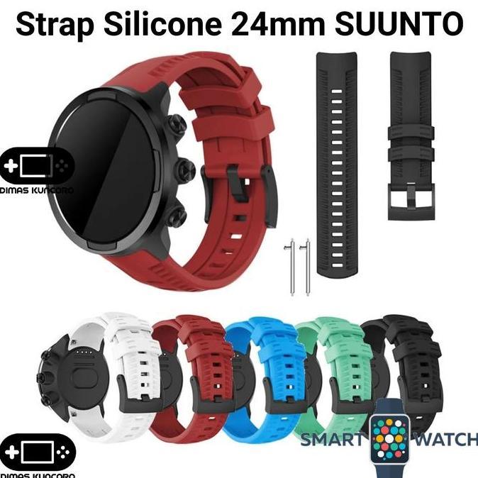 STRAP SUUNTO STRAP SILICONE 24MM SUUNTO SILIKON SILICON TALI JAM RUBBER KARET SMARTWATCH SUUNTO AMBI