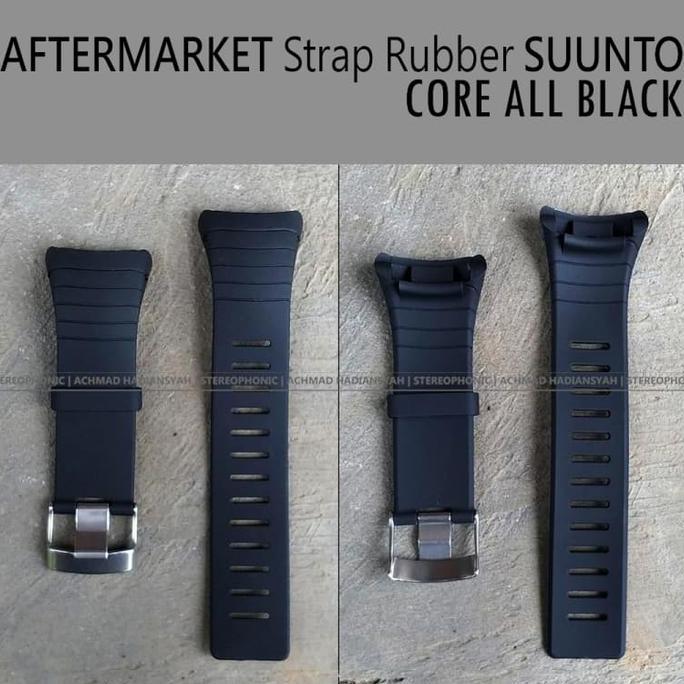 STRAP SUUNTO TALI JAM TANGAN SUUNTO CORE ALL BLACK - STRAP RUBBER SUUNTO CORE BLACK BEST SELLER