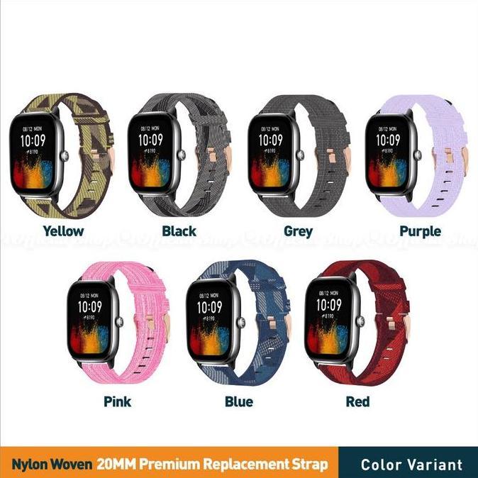 STRAP AMAZFIT NILON STRAP 20MM FOR AMAZFIT GTS 2 3 4 E MINI / BIP U S LITE / GTR MINI / GALAXY WATCH