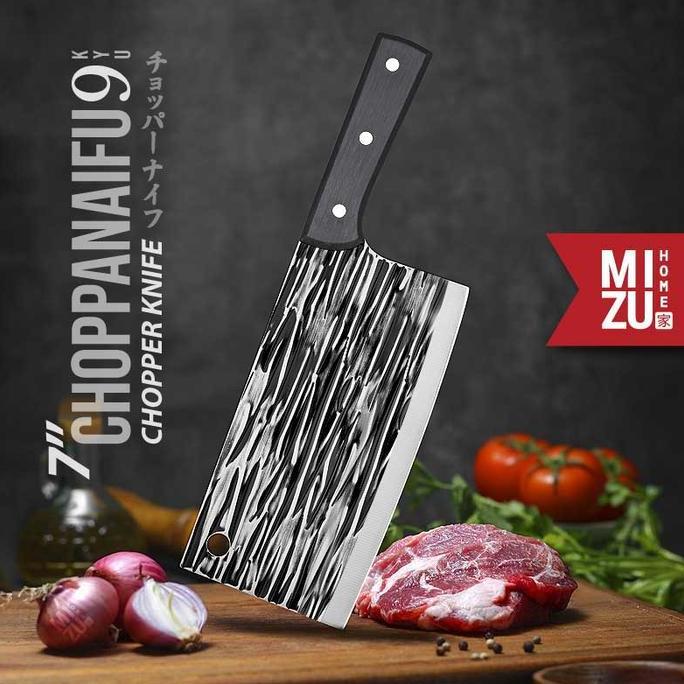 Bestseller- MIZU CHOPPANAIFU-KYU Chopper Knife Stainless Kitchen Knife Meat Knife Pisau Cincang Dagi