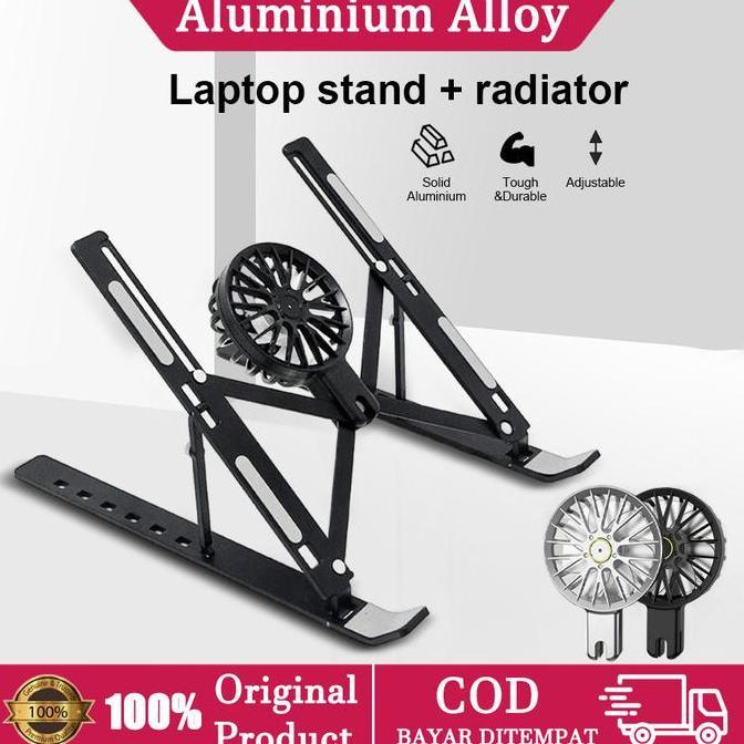 Tablet Stand Laptop Stand Holder Dudukan Laptop Aluminium Alloy / Stand Laptop Aluminium