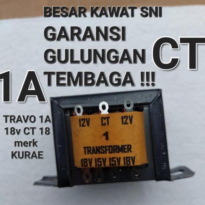 Falsh ( Travo 1A Ct ) Trafo 1A 1 A Ampere Simetris Input Ac 0V 110V 220V Output Ac Ct 12V 15V 18V Ac
