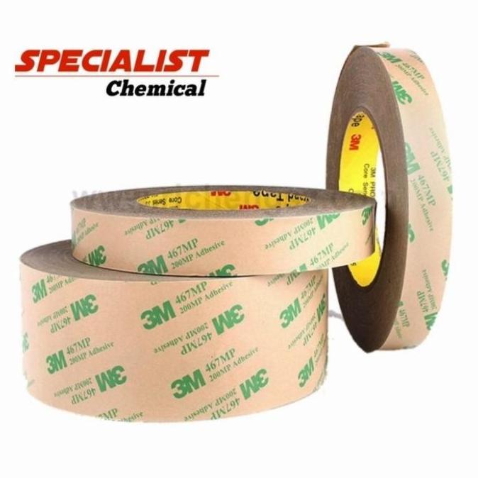 Suhartatishop - Double Tape 3M 467Mp 200Mp Adhesive Tape Transparan/ Perekat Bening