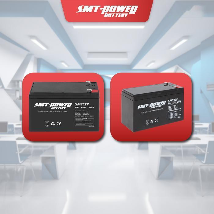 AKI UPS SMT 12V 9AH - BATERAI UPS / AKI KERING VRLA / BATTERY UPS ORIGINAL DAN TERPERCAYA