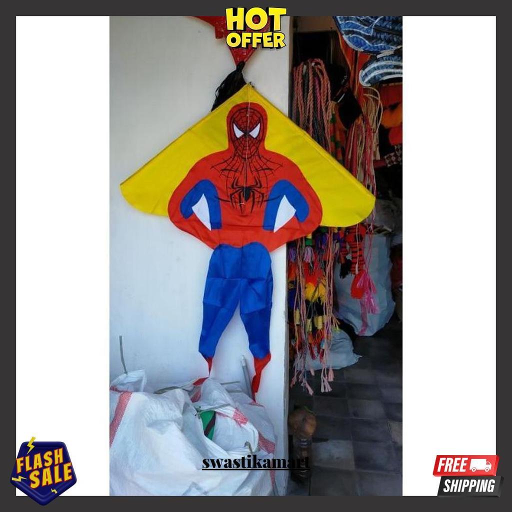 Layangan Kain Karakter / Layangan Hias / Layangan Superman Harga Grosir