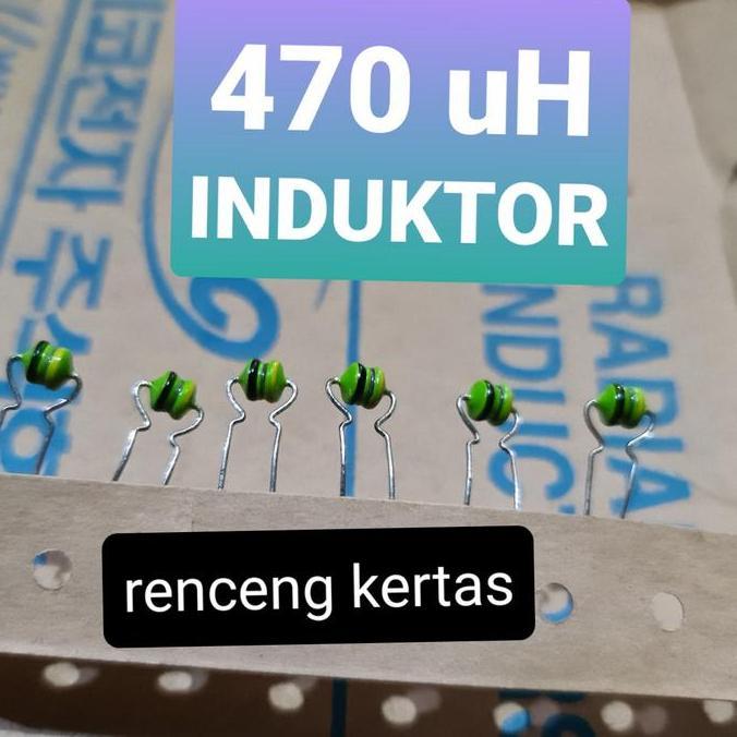 HIMAX INDUKTOR LILITAN INDUCTOR 470UH 470 UH MIKRO MICRO HENDRY 1/2 W WATT