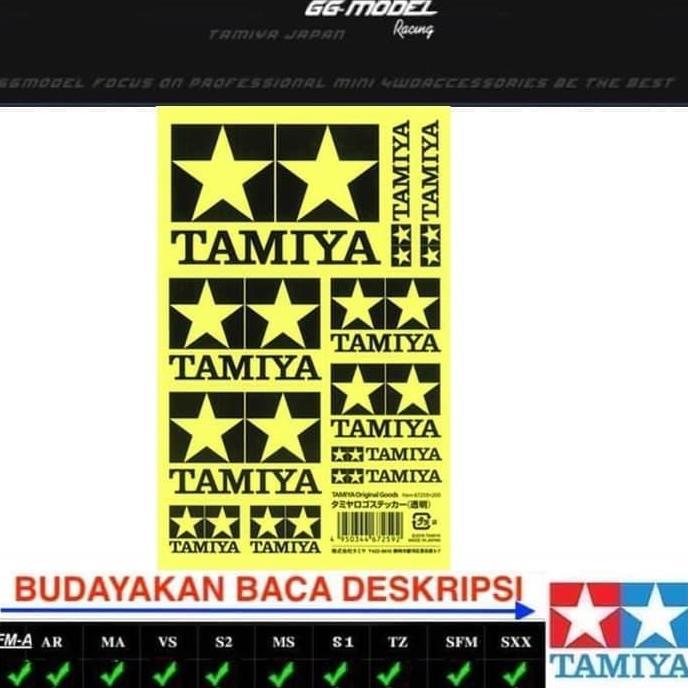TAMIYA 67259 LOGO STICKER (CLEAR)