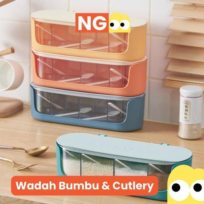 NG Stationery - Tempat Bumbu Tempat Penyimpanan Bumbu Dapur Tempat Sendok Alat Dapur Tempat Bumbu 4 