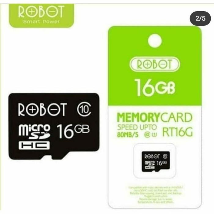 NEW - PROMOOOOO Memori  memory micro sd MMC Robot 16 GB 16g 16giga 16 giga class 10 garansi resmi