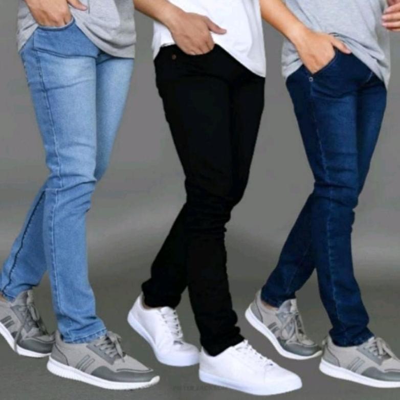 WAJIB PUNYA JEANS PANJANG STRECH SKINNY SLIMFIT PRIA DENIM DEWASA DAN LAJANG