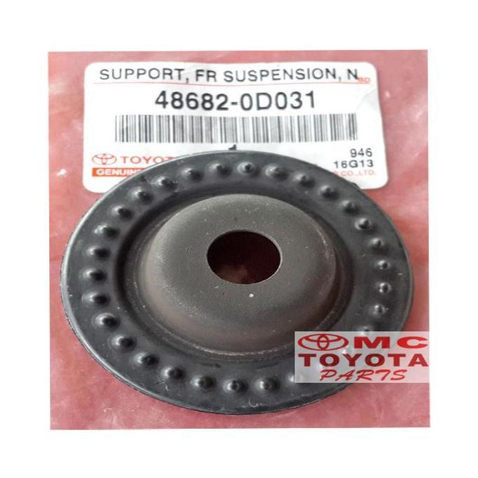 KARET SUPPORT SHOCK ABSORBER BREAKER DEPAN VIOS LIMO YARIS 48682-0D031 ASLI