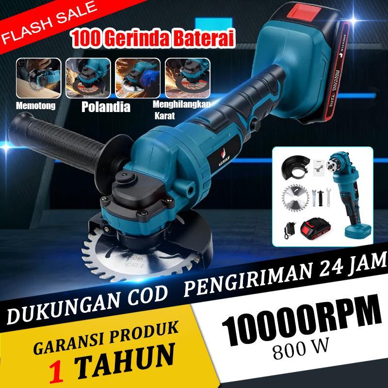 Gerinda Baterai Cordless 10000Rpm Gerinda Tangan Brushless 21V Gerinda Mini Listrik
