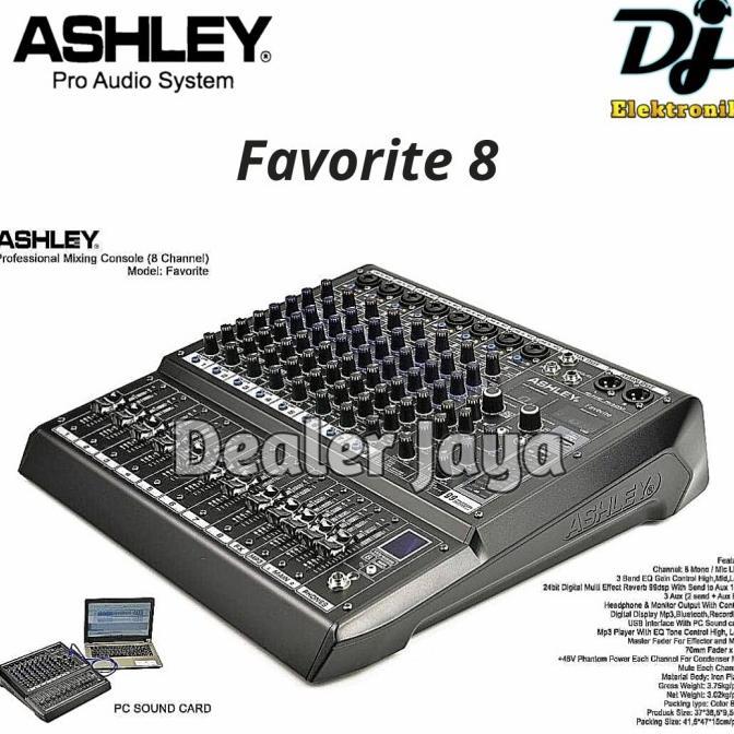 Goodseller- Mixer Analog Ashley FAVORITE 8 / FAVORITE8 - 8 channel