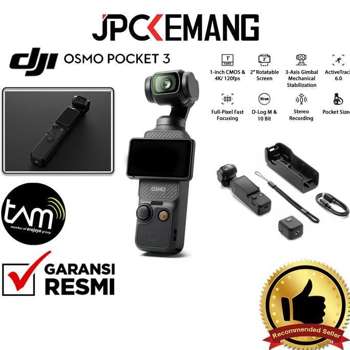 DJI Osmo Pocket 3 Action Camera DJI Pocket 3 Garansi Resmi