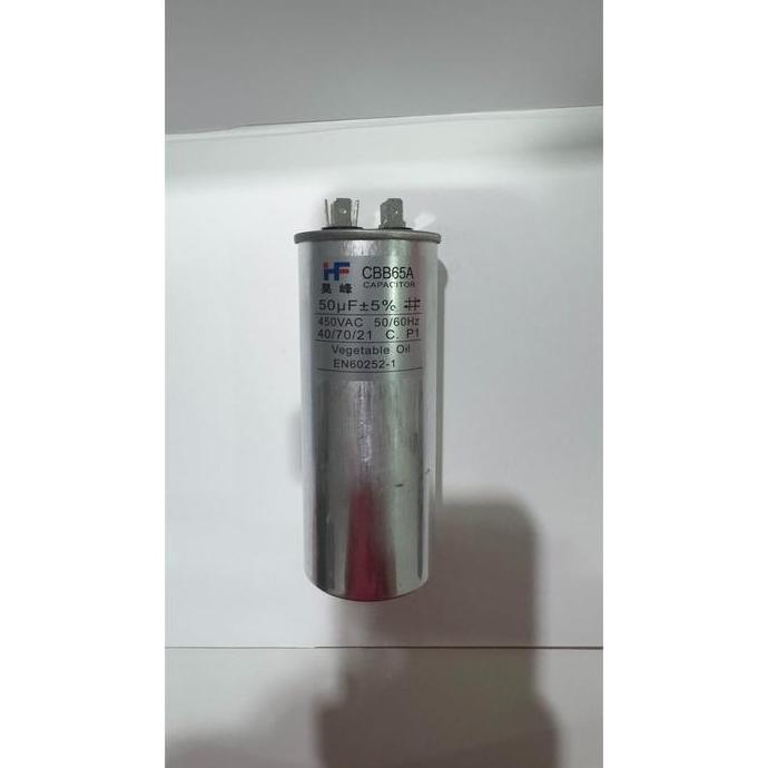 Garansi Cbb65 50Uf Kapasitor Cbb65 Cbb65A Ac Kulkas Genset Capasitor Bulat Socket Pin Kompresor Alum