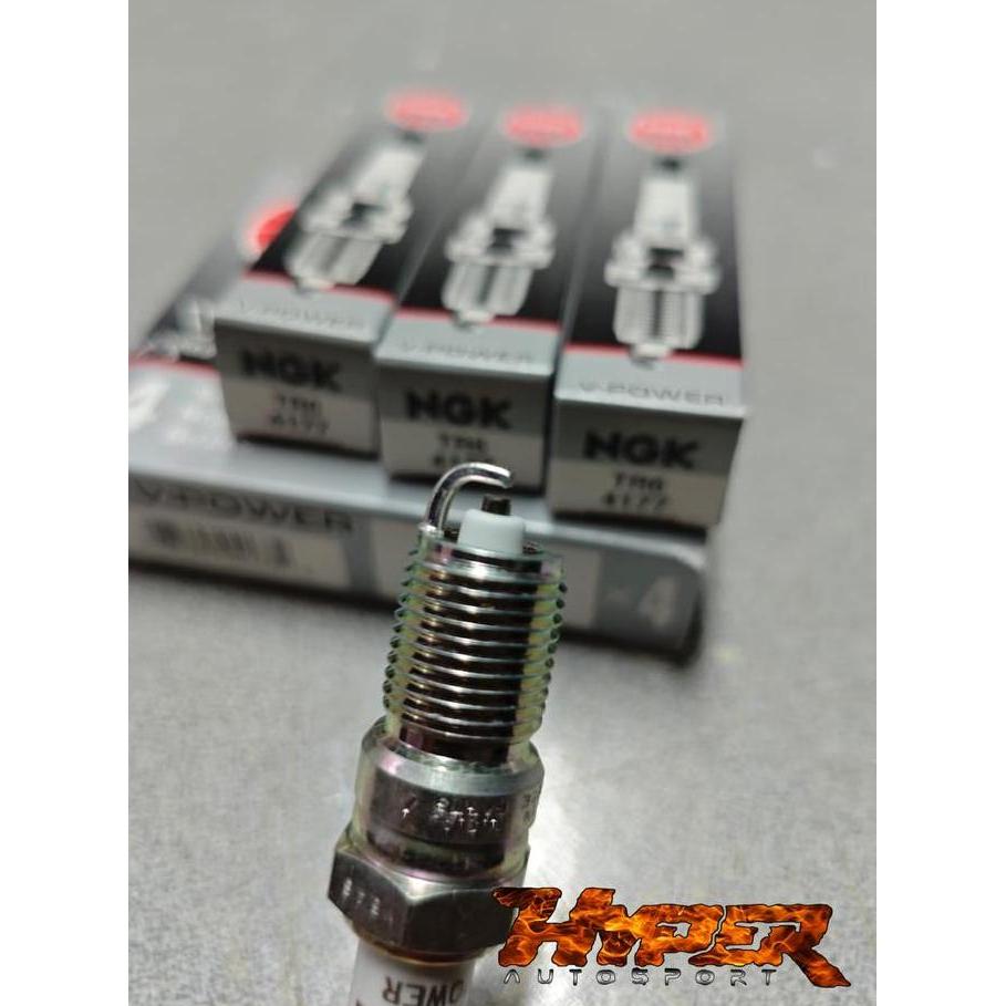 Busi V8 Chevy 1990+ Ngk 4177 Tr6 V-Power Spark Plug Satuan / Per Biji Baru