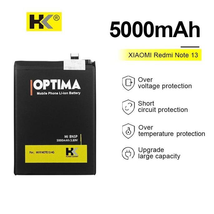 Goodseller- HK Optima Baterai For Xiaomi Redmi Note 13 BN5P 5000 mAh 3.89V Double IC