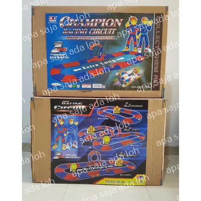 Play- Track Tamiya 3 Jalur Extra Long Image Halilintar Jembatan Loop Bridge Mainan Jalanan Rel Sirku