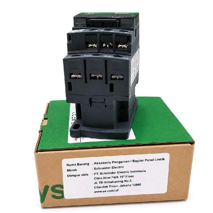 Kontaktor Magnet Schneider Electric Lc1D38M7 Coil 220Vac 3P Original 38A Ith 50A