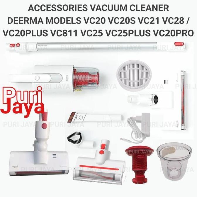 VC20 Plus VC21 VC20S Head Brush Nozzle Dust Box Adapter Charger Diskon