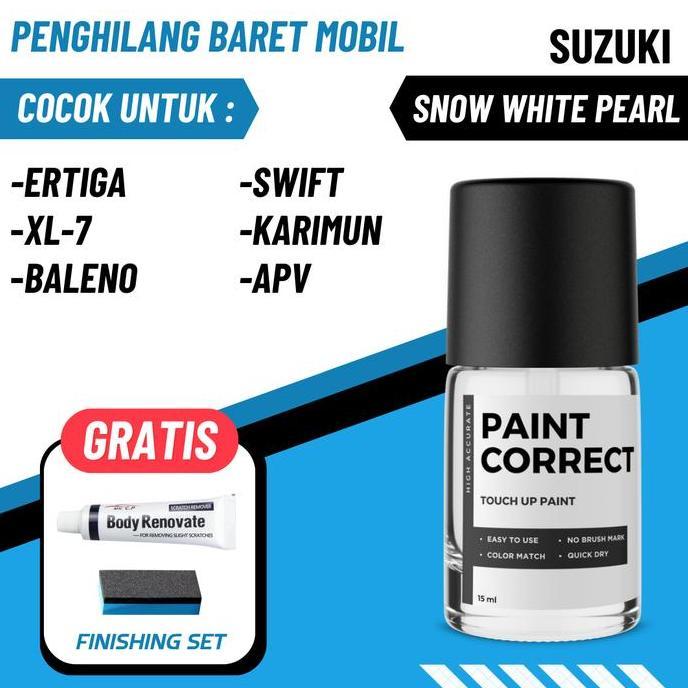 Limpeza - Cat Oles Penghilang Baret Mobil Suzuki Snow White Pearl Putih Mutiara