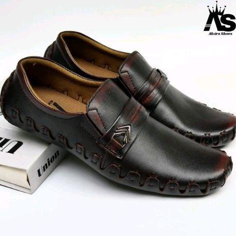Shoesmen- Sepatu Casual Pria Kulit Sapi, Sepatu Slipon Kulit Sapi, Sepatu Formal Sol Tanam Fleksibel