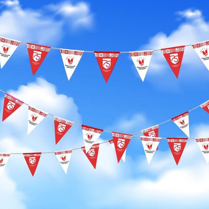 BENDERA KAIN SEGITIGA CUSTOM | Wedding Flag | Bendera Festival | Bendera Dekorasi