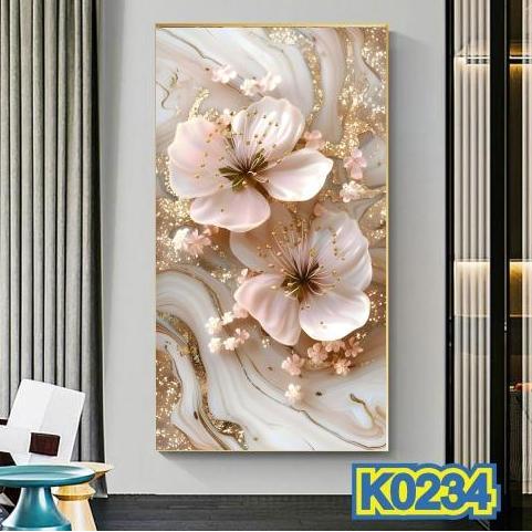 Rao- Wallpaper Stiker Bunga 3D Terviral - Sticker Bunga 3D Terlaris - Stiker Bunga Sakura Untuk Hias