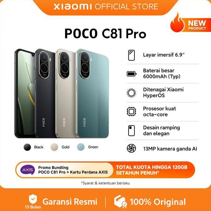 Anisafarida_t - POCO C81 Pro (4GB/128G) (4GB/64GB) | Layar imersif 6.9" | HP 1 Jutaan [Xiaomi Offici