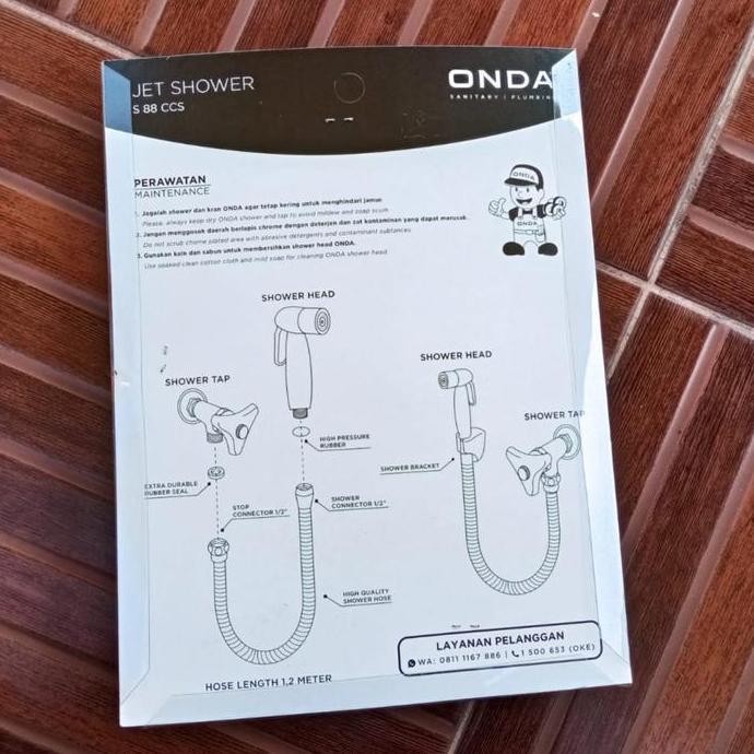 JET SHOWER ONDA S 88 CCS // SHOWER TOILET // SHOWER WC DUDUK
