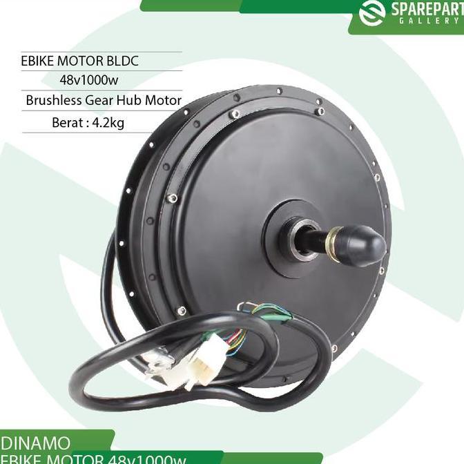 HARGA DISC - Ebike dinamo bldc 48v1000w brushless gear hub motor electrik bike