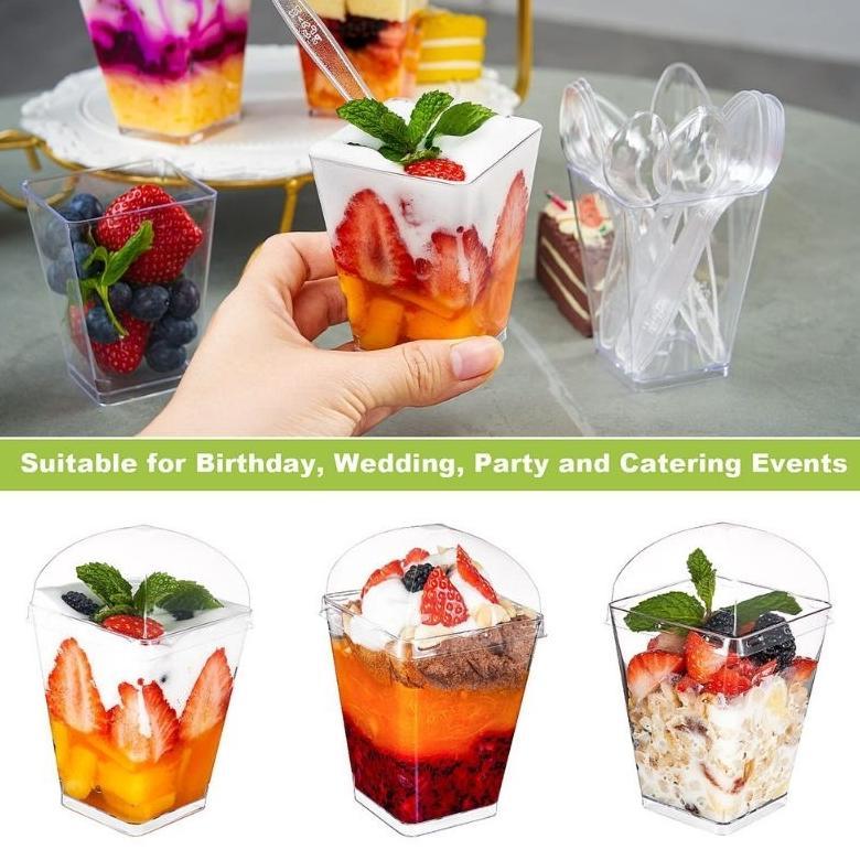 10PCS cup puding jelly gelas cangkir dessert kotak cup dessert puding tiramisu agar2