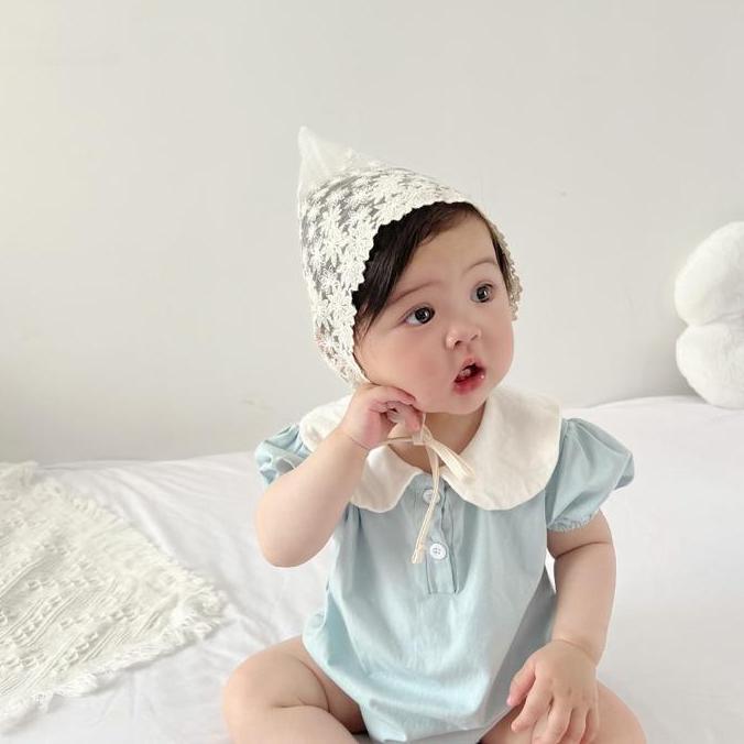 YOZAZAH_ - TOPI BONNET BAYI - TOPI NONI BELANDA RENDA LACE