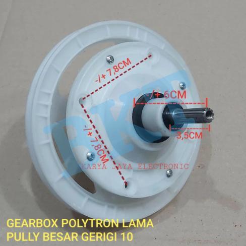 GEARBOX MESIN CUCI UNTUK POLYTRON / SHARP SPARE PART KUALITAS BAGUS Diskon