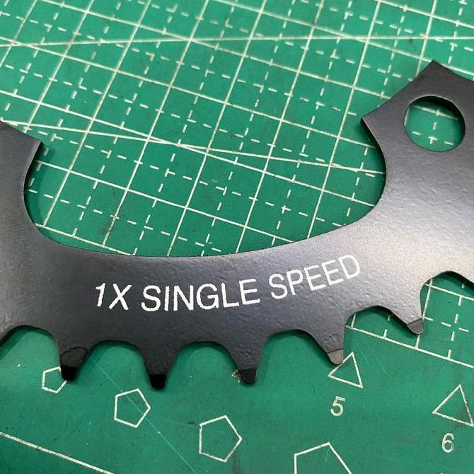Bike- Chainring Single Speed 44T 46T 48T Exodus Bcd 130 Fixie Chain Ring Hitam Sepeda Mtb Folding Fi