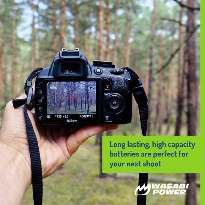 Wasabi Power Battery & Charger For Nikon En-El12 Enel12 Baterai Aw100 Aw110 Aw120 Aw130 Coolpix A900