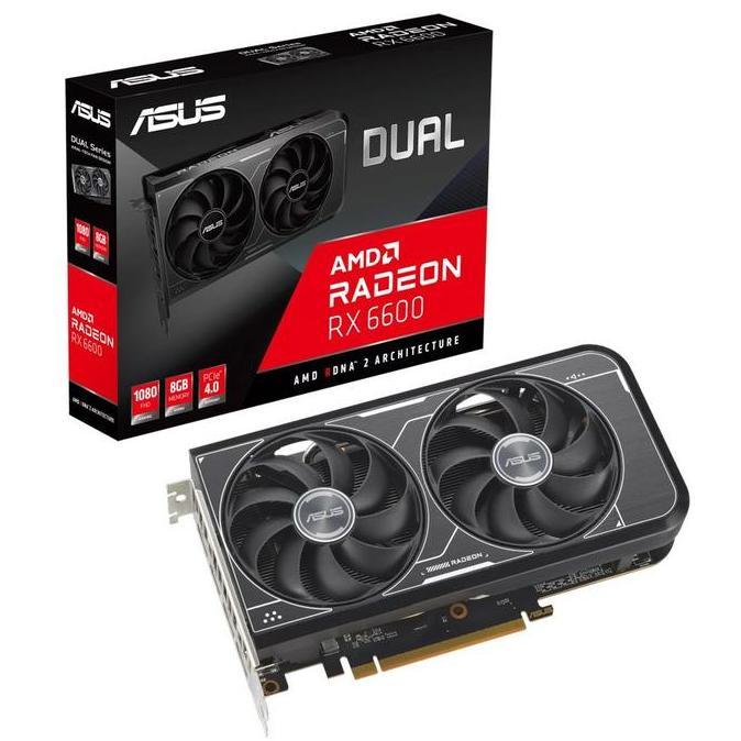 ASUS DUAL RX 6600 8GB GDDR6 RX6600 8G 128 BIT VGA AMD RADEON