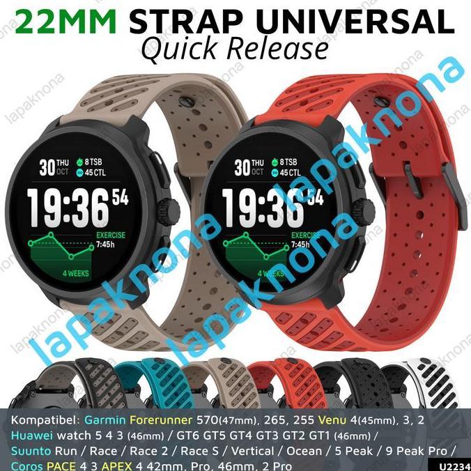 Sale 22mm ATC8 Strap SUUNTO RUN / RACE / RACE 2 / RACE S / Vertical / Ocean / 5 Peak / 9 Peak Pro Ga