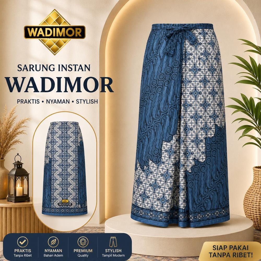 Viral Wadimor Sarung Instan Kantong Samping Anti Ribet, Langsung Pakai