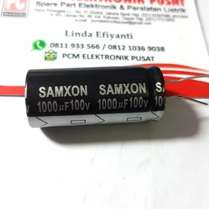 1000UF 100V 1.000UF 1000 100 V ELCO CAPACITOR ELKO KAPASITOR POLAR PCMED