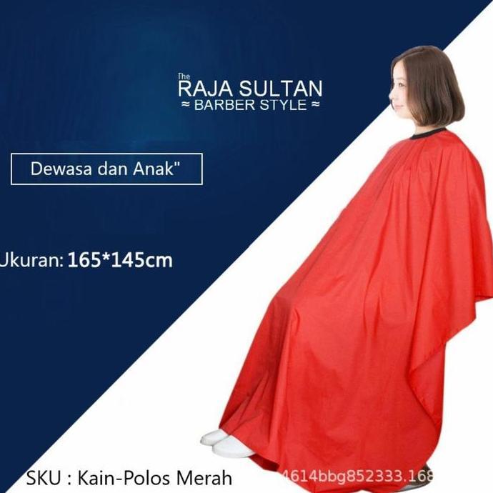 Haircare- Kain Kip Polos Jubah Pangkas Rambut Alat Cukur Rambut