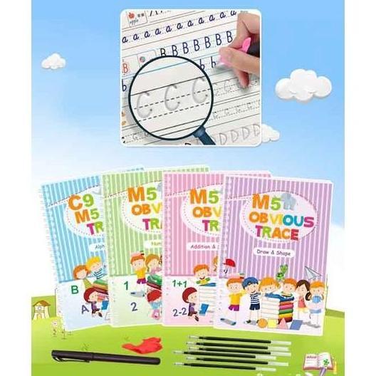 AWOSHE 3D Smart Pattern Wonder Pattern C3 Magic Practice copybook C3 Wonder
