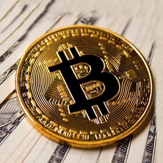 BRUNGSUNG Bitcoin Souvenir Gift Pajangan / 10Pcs BTC Coin Permainan /Kerajinan Logam