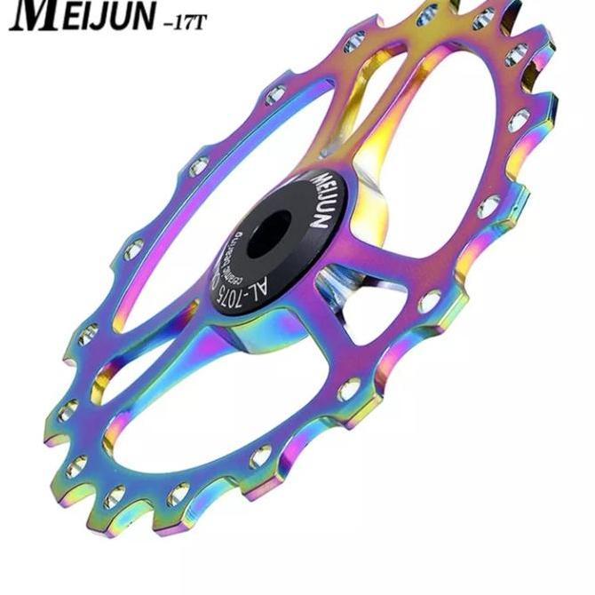MEIJUN PULLEY RD 17T CERAMIC BEARING WHEEL GUIDE OSPW 17T COLORFULL