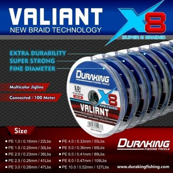 SENAR PE DURAKING VALIANT X8