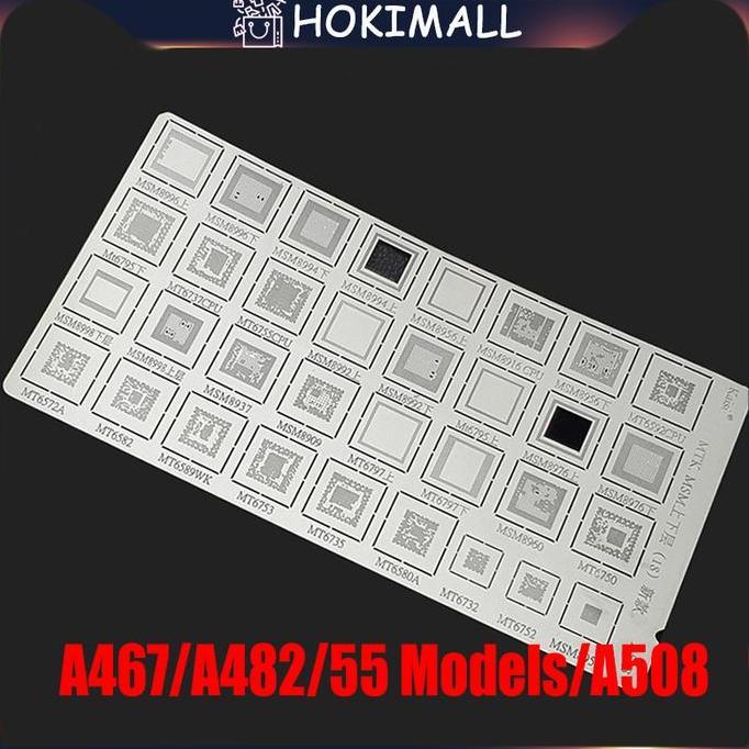 TUMOLOX 4Pcs Cetakan Universal IC Plat Amaoe BGA / Stencil Plat BGA Universal